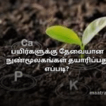 பயிர்களுக்கு தேவையான நுண்மூலகங்கள் தயாரிப்பது எப்படி?