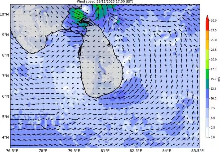 Weather Report as of Saturday, 29 November 2025 – 4.45 PM