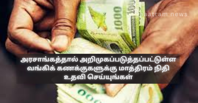 Provide Financial Assistance Only to Government-Designated Bank Accounts