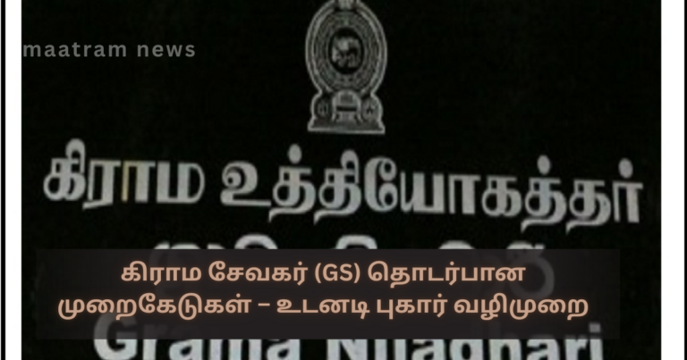 Irregularities Related to Grama Sevakar (GS) Services