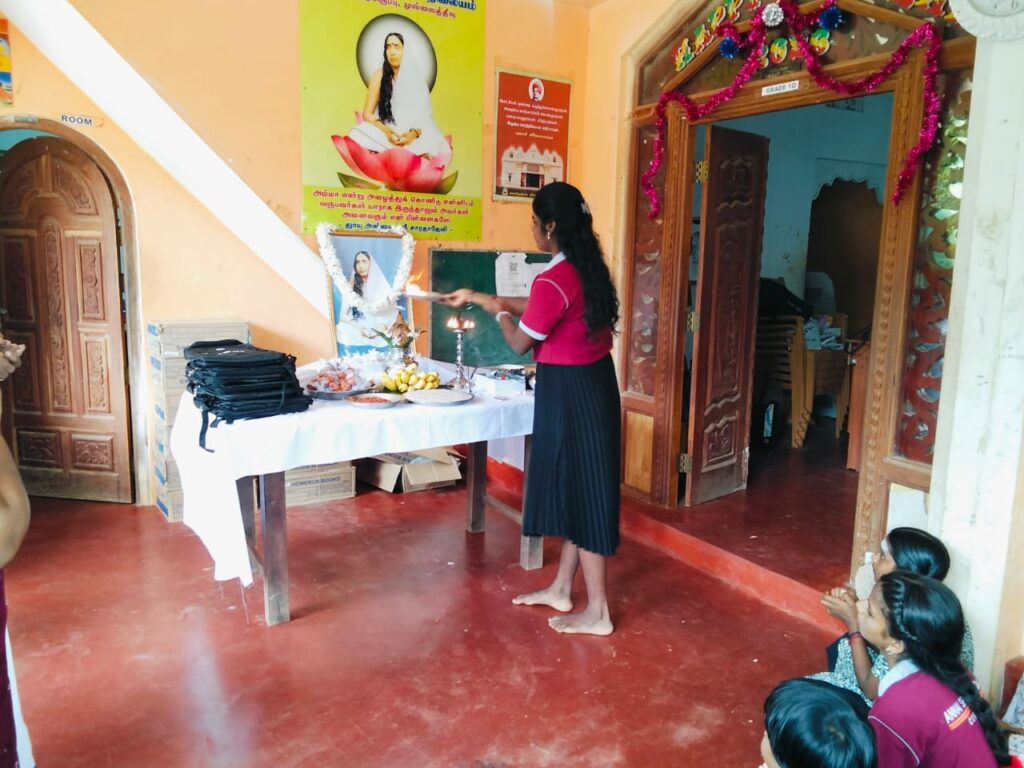 Blessing Pooja of Mother Sri Sarada Devi for the New Year
