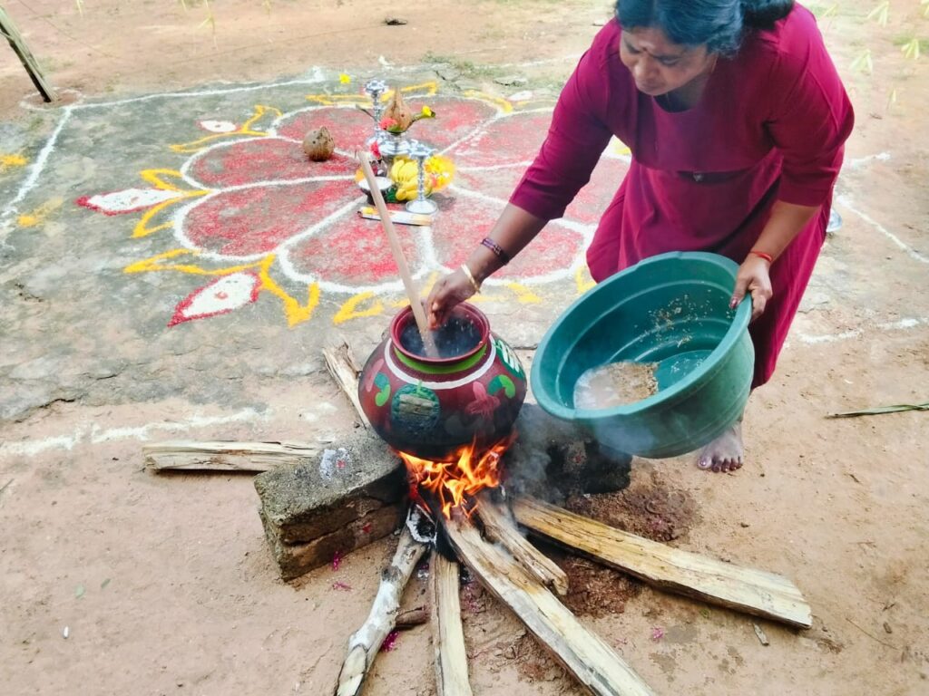 Thai Pongal Festival Celebrated at Annai Sri Sarada Home