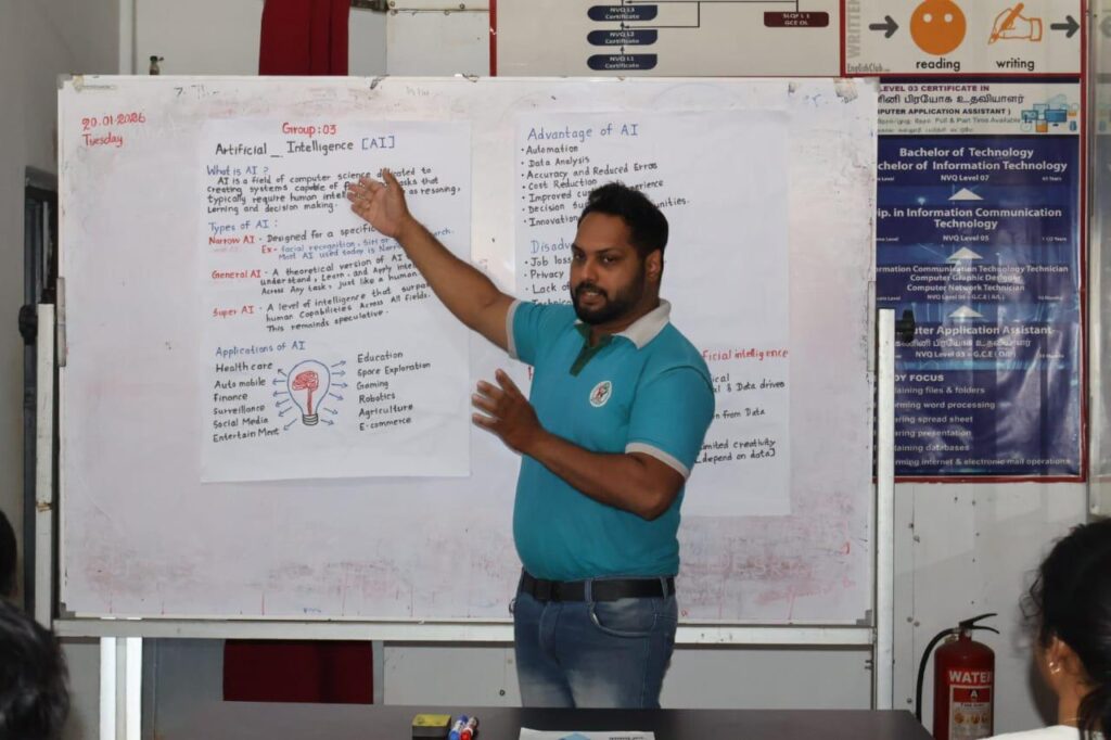 ICT Technician NVQ Level 4 Begins at Kommadurai Branch 

