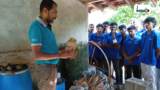 ஆரோக்கிய சோலையை பார்வையிட்ட கல்லூரியின் பயிலுனர்கள்