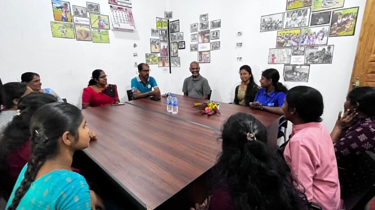 விவேகானந்த சமுதாய அறக்கட்டளையின் நிதி உதவியாளரின் களவிஜயம் 