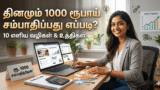 தினமும் 1000 ரூபாய் சம்பாதிப்பது எப்படி?