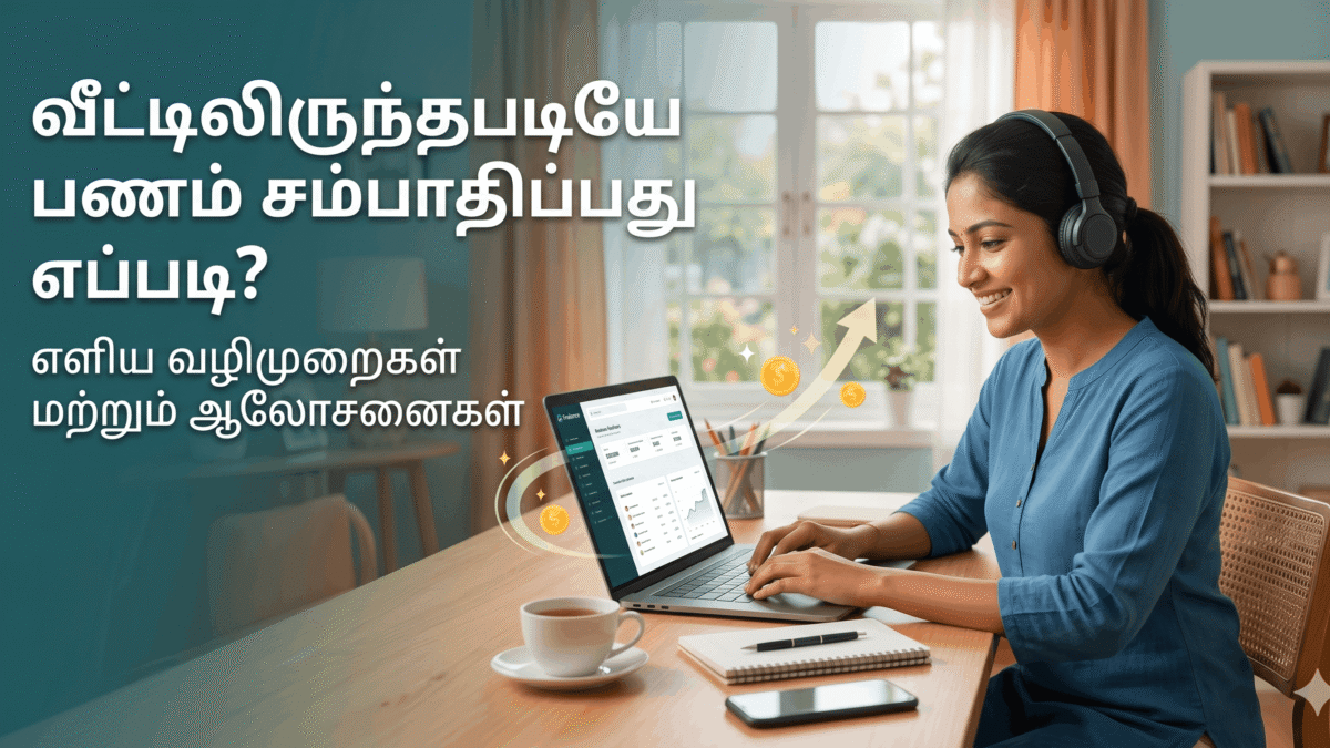 வீட்டிலிருந்தபடியே பணம் சம்பாதிப்பது எப்படி