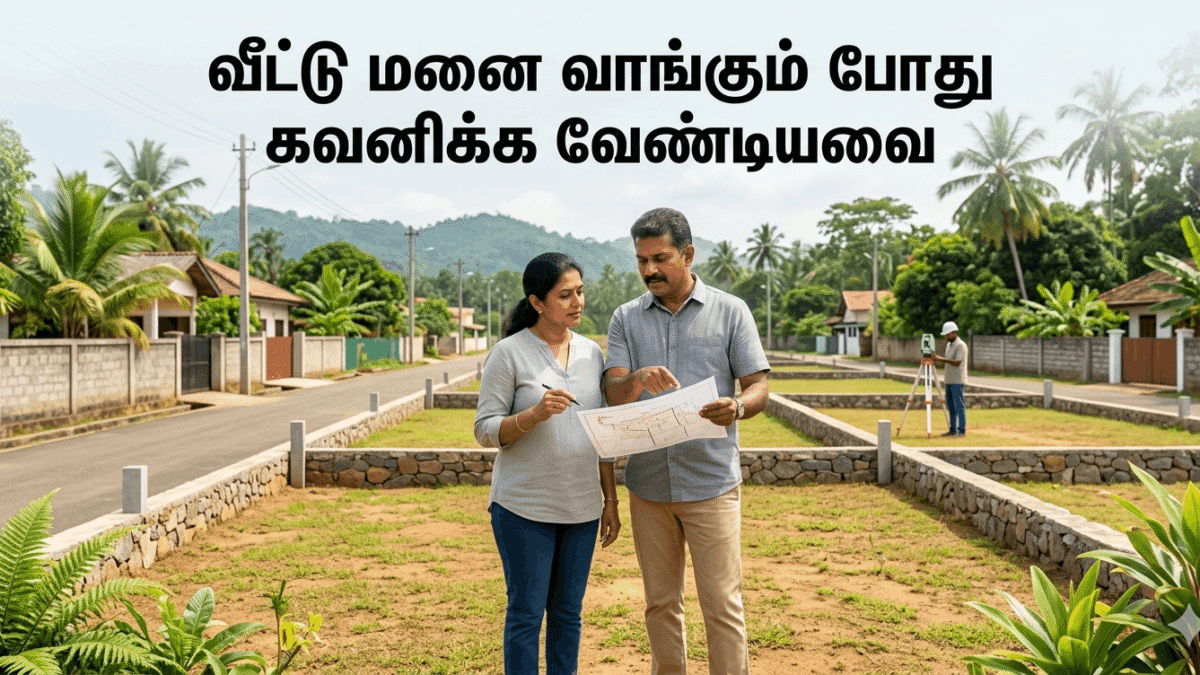 வீட்டு மனை வாங்கும் போது கவனிக்க வேண்டியவை