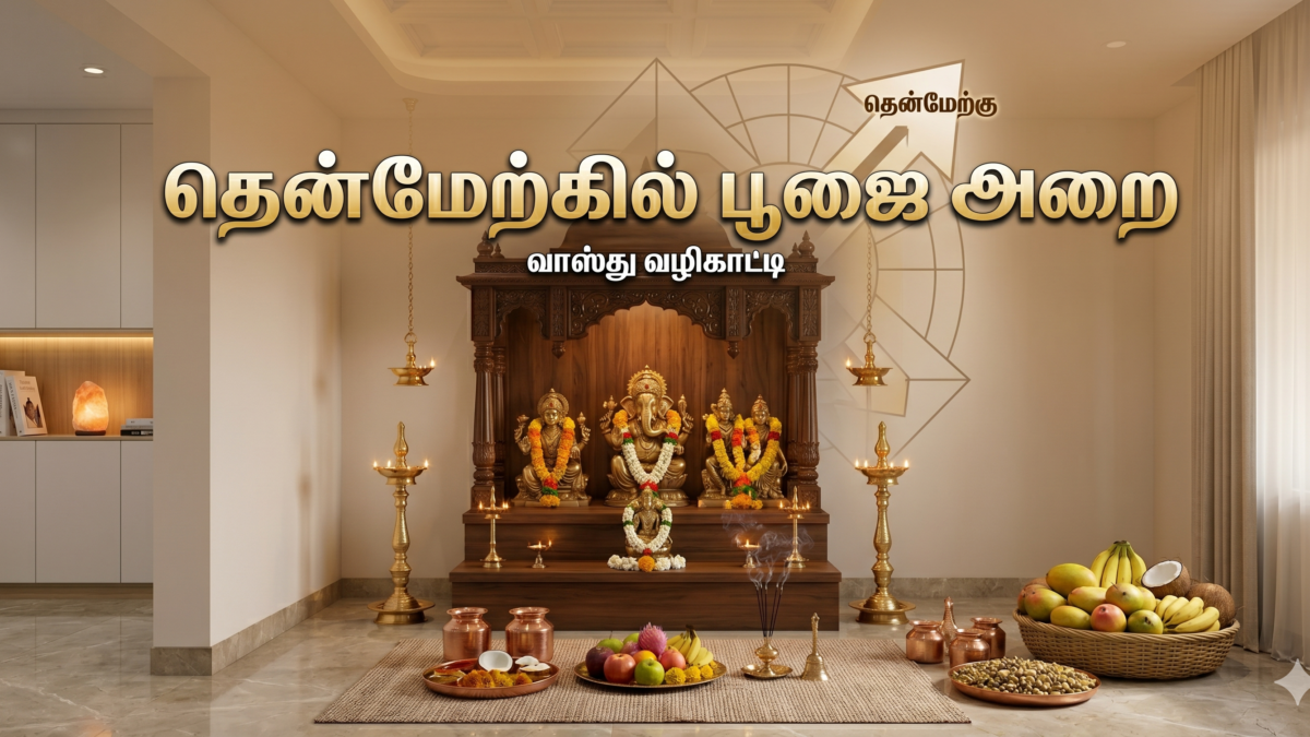 தென்மேற்கில் பூஜை அறை