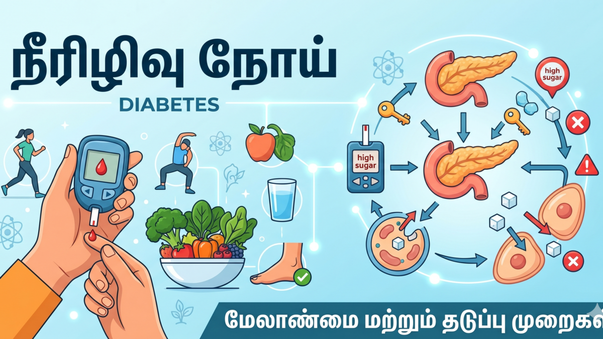 நீரிழிவு நோய் : வகைகள், அறிகுறிகள் மற்றும் அதைக் கட்டுப்படுத்தும் எளிய முறைகள்!