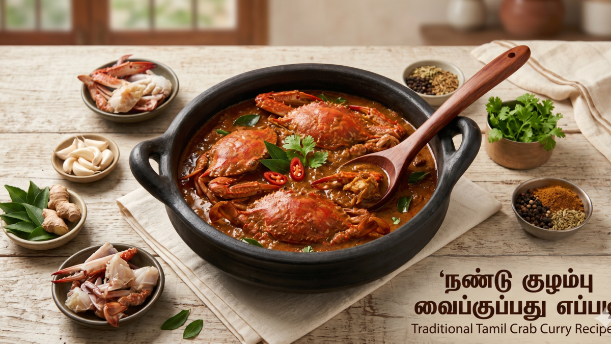 நண்டு குழம்பு வைப்பது எப்படி