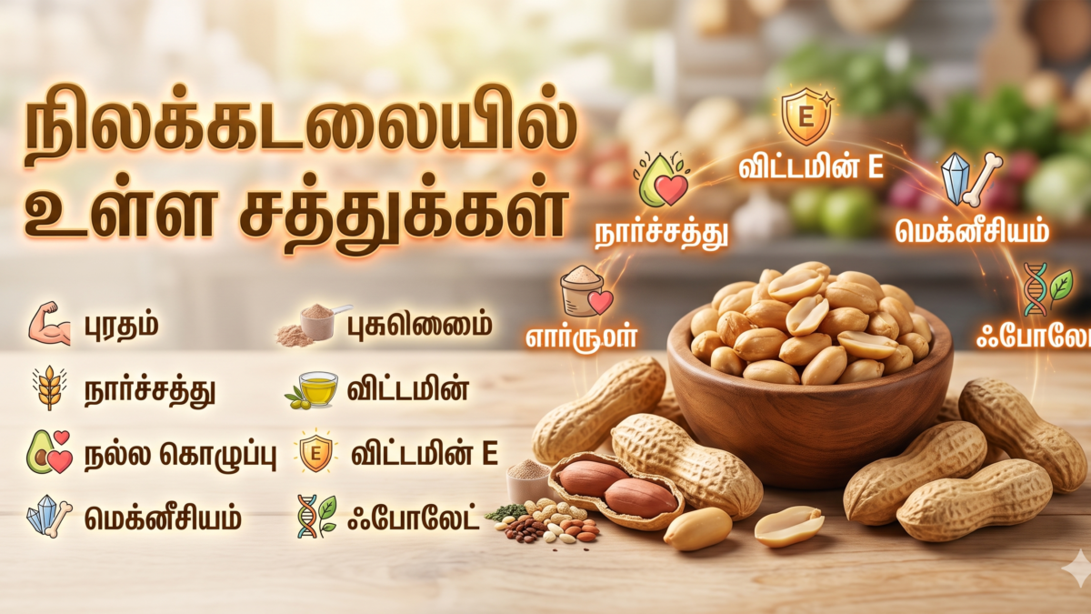 நிலக்கடலையில் உள்ள சத்துக்கள்