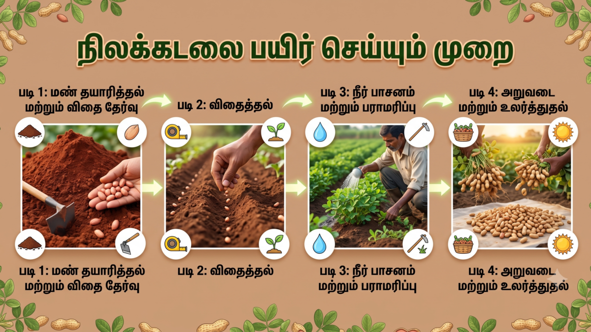 நிலக்கடலை பயிர் செய்யும் முறை