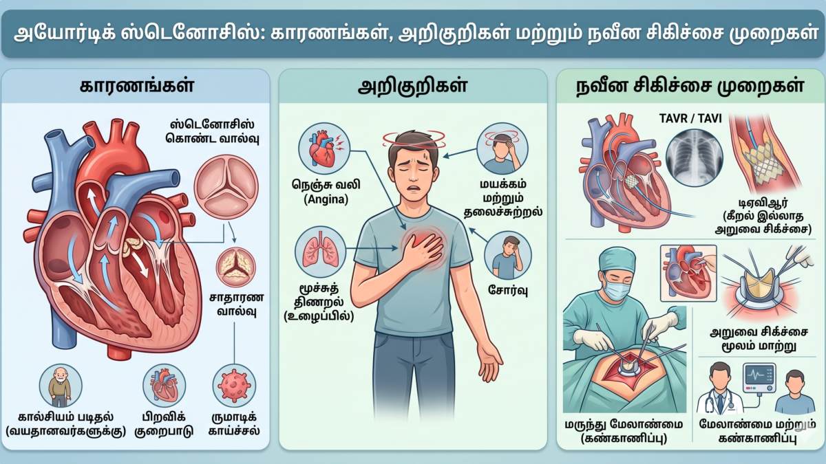 அயோர்டிக் ஸ்டெனோசிஸ்: காரணங்கள், அறிகுறிகள் மற்றும் நவீன சிகிச்சை முறைகள்
